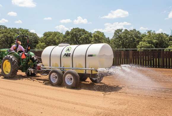 Tractor 1000 Gallon Water Trailer Arena Management