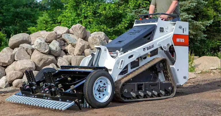 The Mini SR is an innovative mini skid steer landscape rake, built for mighty results from your mini machine. Mini compact track loaders are easy to use and go where bigger machines dare not, combined with our Mini skid steer attachment, the user is empowered to finish soil and gravel projects with ease.