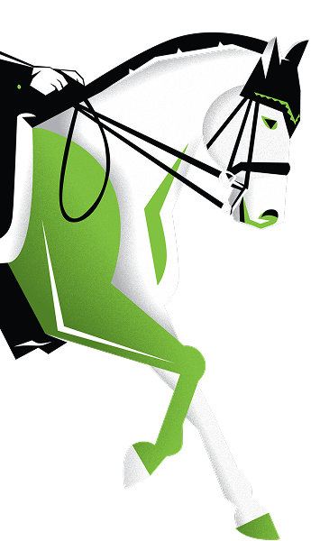 Dressage Horse Illustration for ABI English Campaign