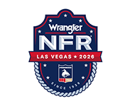 NFR Wrangler 2025 Logo - 40 Years Las Vegas Version