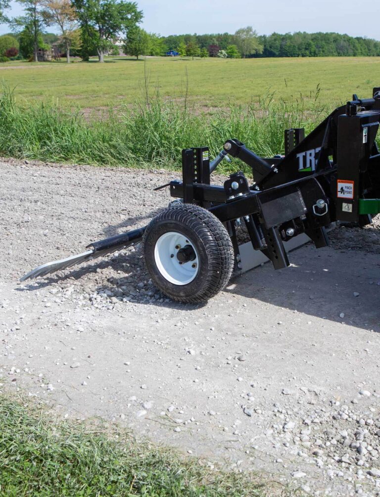 Get rid of potholes with the TR3 as it is dragged along a gravel driveway or path.