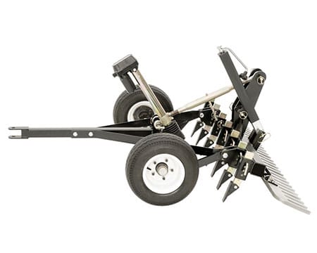 Gravel Rascal is a versatile, patented pull-behind attachment designed for ATVs, UTVs, and sub-compact tractors to grade gravel driveways, maintain horse arenas, prep land for seeding, and perform other ground-preparation tasks.