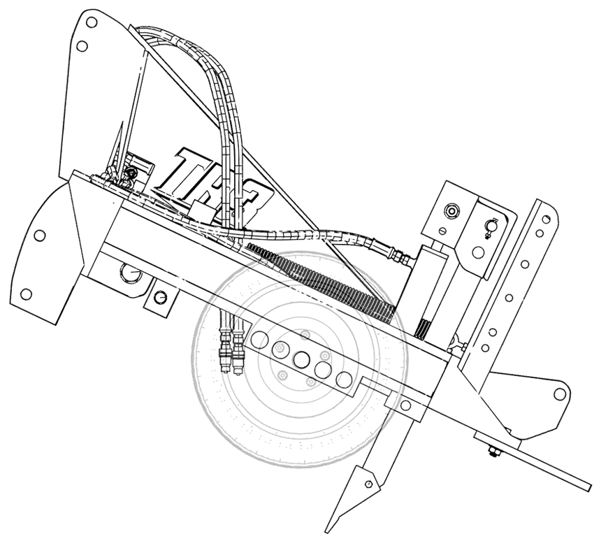 Line Drawing (Sketch) - TR3 Grading Rake