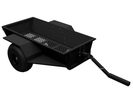 Rebel Trailer — Featuring a patented hitch with no limits, the Rebel rough-terrain trailer is one of the most mobile ATV pull-behind trailers available. When traditional trailers can’t reach your destination, the Rebel Trailer gets you there.