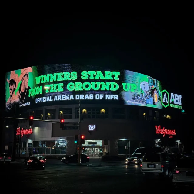From 𝙄𝙉𝘿𝙄𝘼𝙉𝘼 w/ Love. Until next year, National Finals Rodeo.
📍🤠💚🎰

📷: Sahara Ave. x Las Vegas Blvd.

#FromtheGroundUp #ABetterWay #DirtSoGood
#ABIatNFR #ABIattachments #worldclass