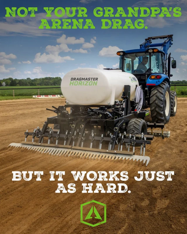 Make your arena safer 
& your grandpa ＰＲＯＵＤ. 🔒👴🐴

#ABetterWay #Dragmaster #equine #LevelUp #OutdoorWork